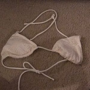 White string bikini top